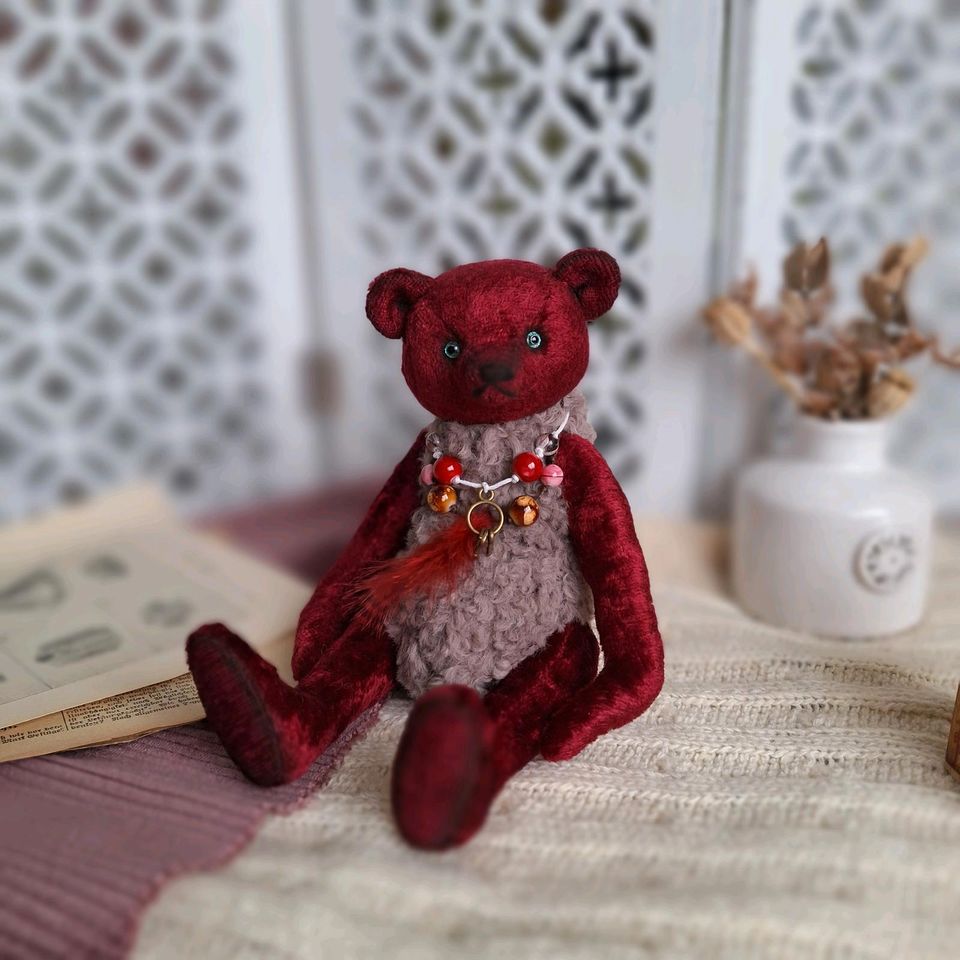 Teddybär handmade Sammlerbären Künstlerbären  Plüsch in Miltenberg