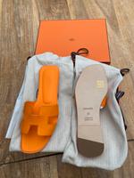 Hermés Oran Sandalen orange Sanset Düsseldorf - Eller Vorschau