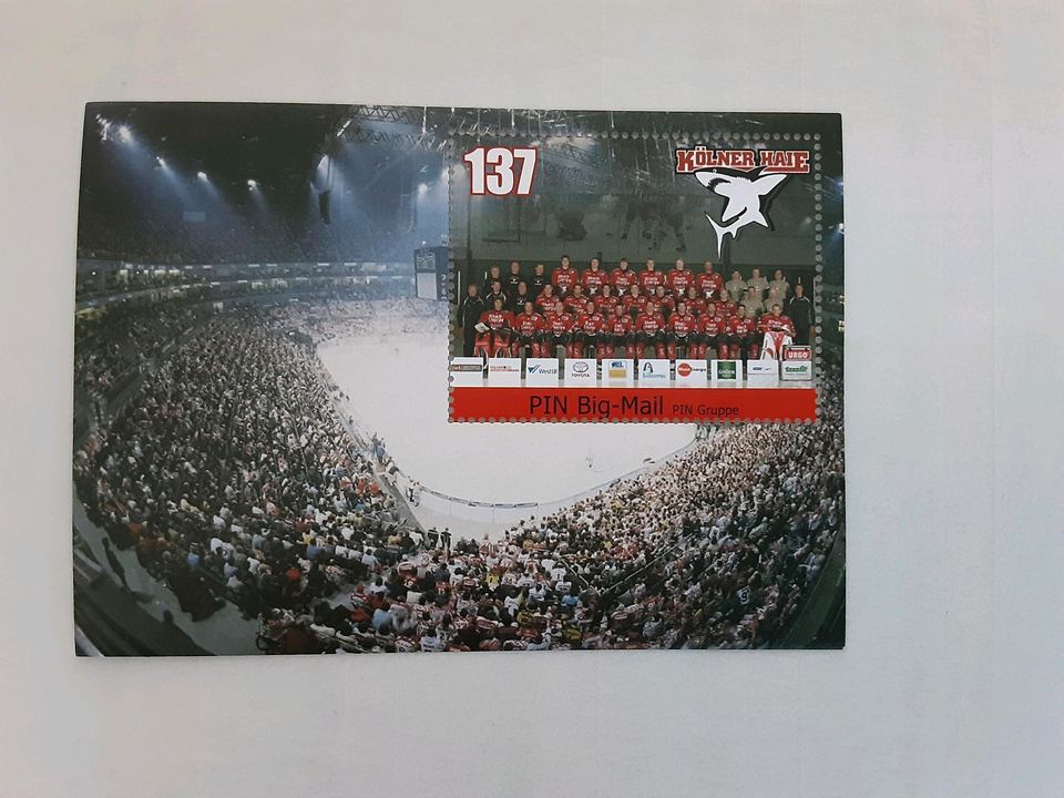 Briefmarke Eishockey Kölner Haie KEC abzugeben in Nordholz