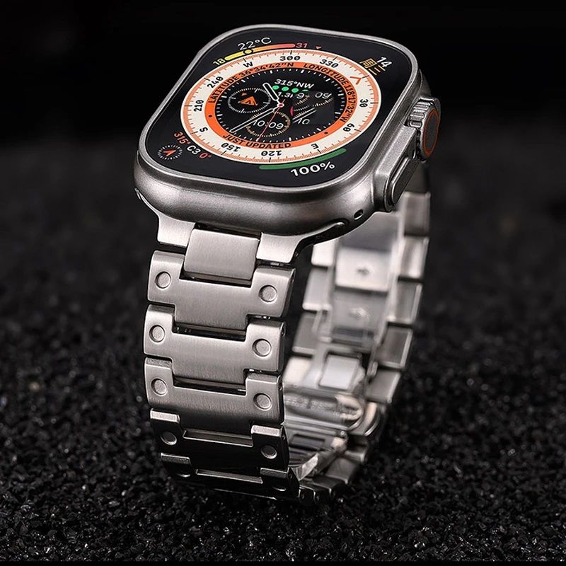 Timetec Titaniumfarb Armband Für Apple Watch Ultra 1+2 49mm Neue in Schwerte