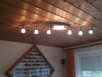 Wohnzimmerlampe groß 6 + 3 Strahler LED Edelstahl Bayern - Pollenfeld Vorschau