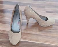 Tamaris Wildleder Pumps beige Bayern - Pliening Vorschau