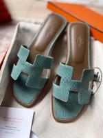 Hermès Hermes Oran Lézard Lizard 39 Turquoise Frankfurt am Main - Westend Vorschau