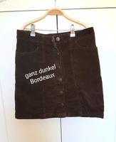 NEXT ⭐ Cordrock S M 38 dunkel Bordeaux Rot Cord Rock Niedersachsen - Elsfleth Vorschau