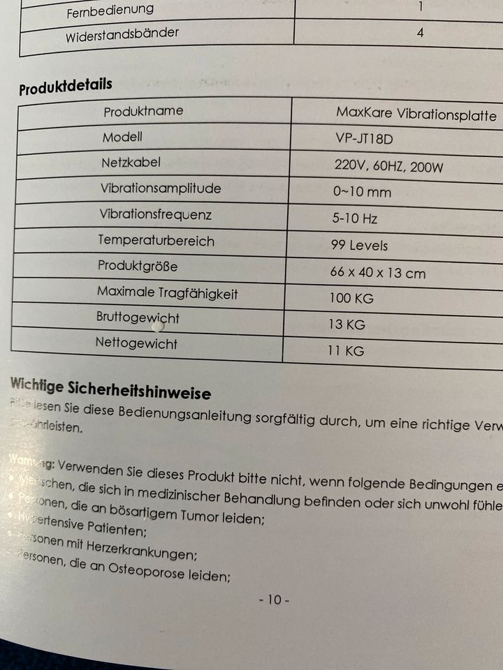 Vibrationsplatte Maxkare in Potsdam