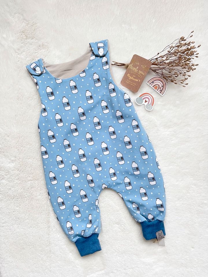 Handmade Baby Strampler / mitwachsend / Overall/ Milchkanne in Porta Westfalica