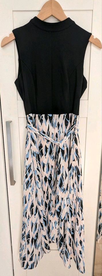 Kleid ärmellos schwarz beige blau comma 34 in Trebur