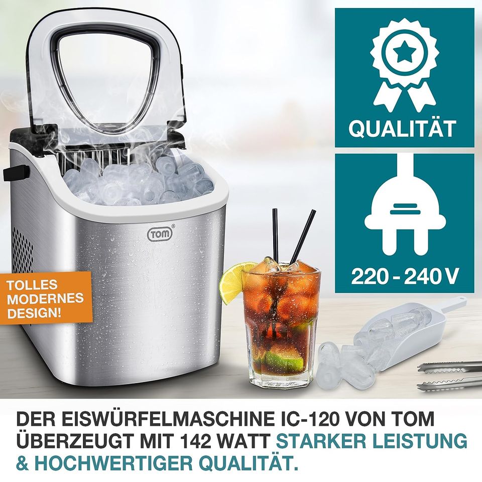 Eiswürfelmaker  Eiswürfelmaschiene Eis Silber !! Bitte Lesen !! in Ostbevern