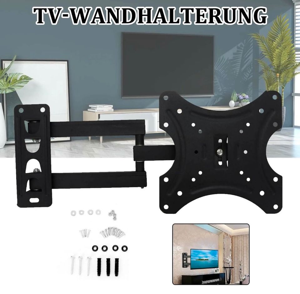 TV Wandhalterung LED LCD 14-55 Zoll schwenkbar Wandhalter neigbar in Bebra