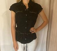 Mexx Kurzarm Bluse schwarz Größe S 36 Oberteil top Dresden - Räcknitz/Zschertnitz Vorschau