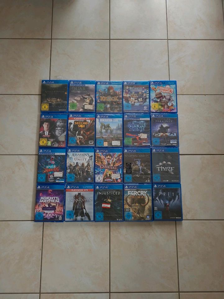 20 PS4 Spiele sind alle Neu und Orginal Verpackt in Bad Aibling