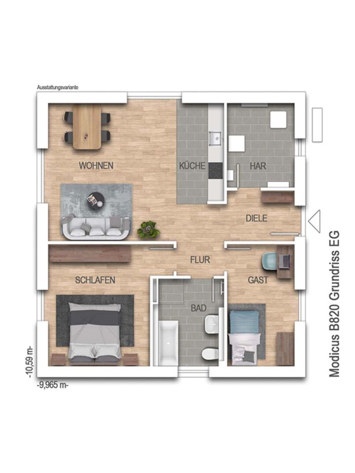 Voll ausgestatteter Bungalow incl. PV-Anlage, nur 3 Monate Bauzeit, Heinz von Heiden Massivhäuser in Beeskow