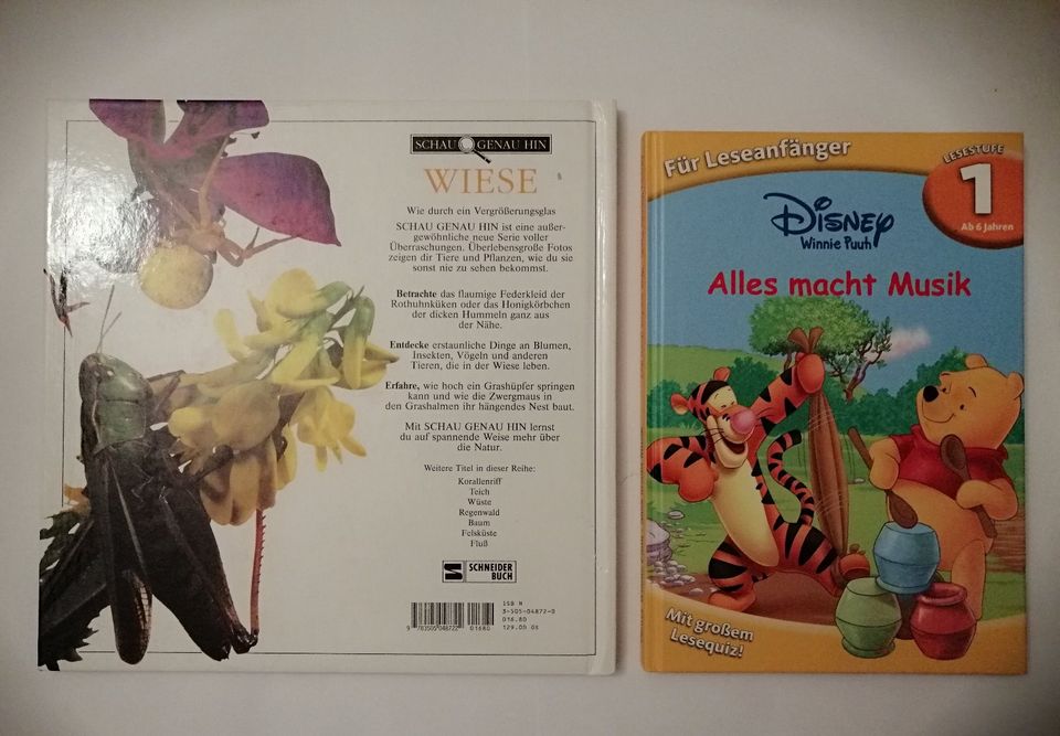 Buch 'Wiese...aus der Nähe' & Disney W. Puuh 'Was wächst denn da' in Delbrück