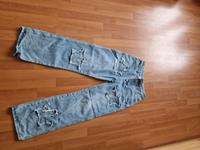 Wide Leg Jeans m. Sternchen v. Shein Gr. M Saarland - Freisen Vorschau