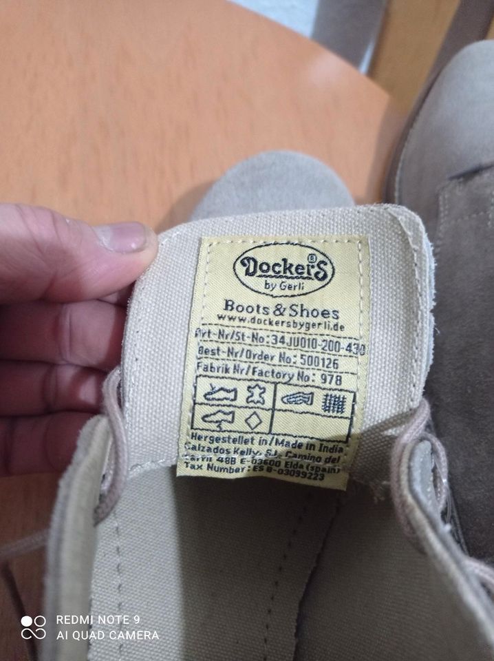 Nagel neu,Original Dockers, Herren Schuhe Größe 42,aus Leder. in Wiesbaden