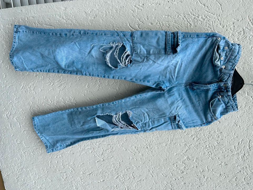 Cargohose, Jeans, Gr. 34, blau, H&M in Ibbenbüren