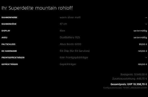 E-BIKE Riese Müller Superdelite Mountain rohloff 47 cm NEU #33813 in Röhrsdorf