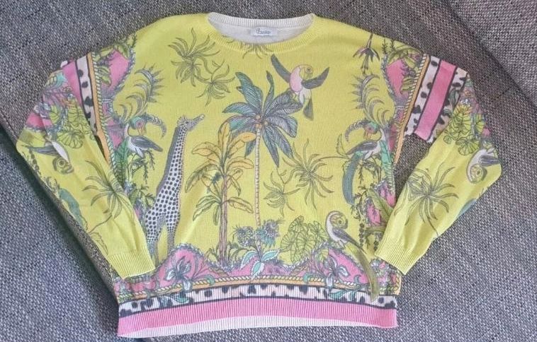 Princess goes Hollywood Pullover Motiv Rosa Gelb Pink 34 36 XS S in Stuttgart