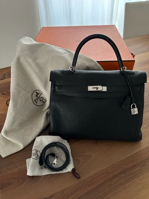 HERMES 2011 Handtasche KELLY BAG 35 in schwarz in Bruchsal