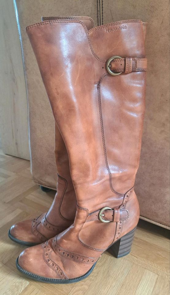 Tamaris Stiefel / echt Lederstiefel  Größe 39, wenig getragen in Dortmund