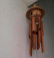 Windspiel mit Vogelhäuschen aus Holz Garten Dekoration Deko Bayern - Reichertsheim Vorschau