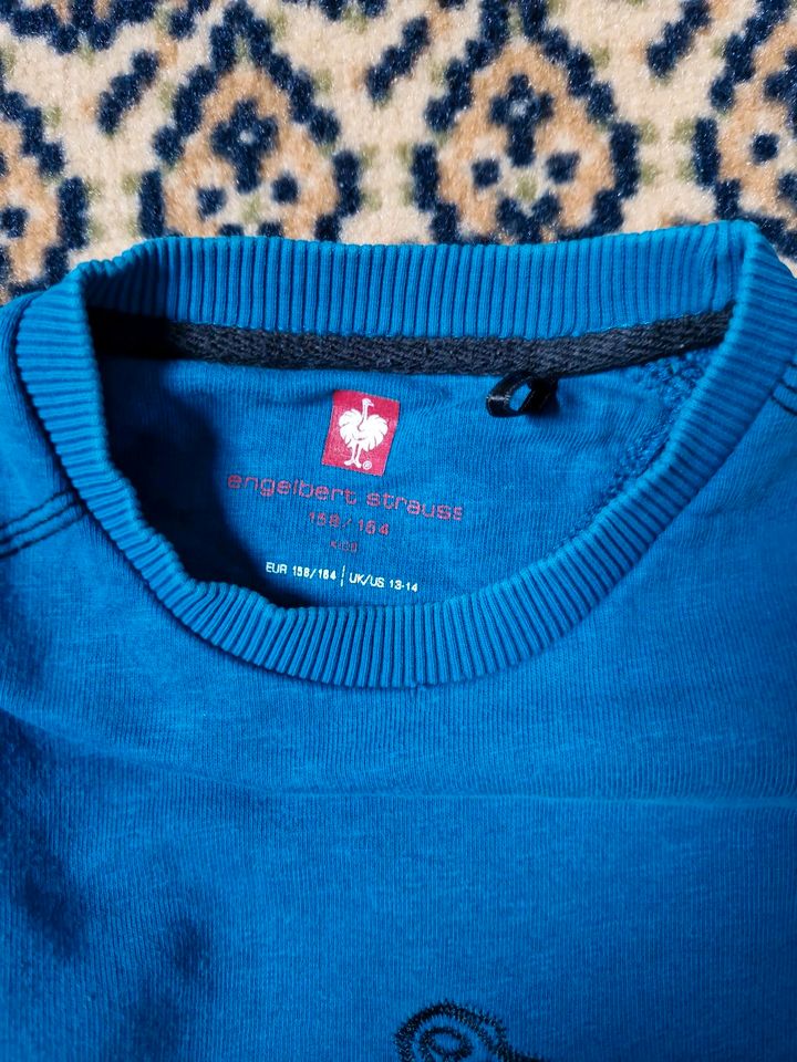 Engelbert Strauss Kinder Pullover Sweatshirt Gr.158 blau in Güglingen