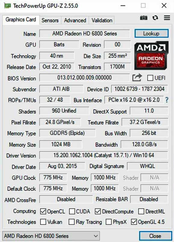 Powercolor Radeon HD6850 OC 1024MB DDR5 HDMI DP DVI Tiptop! in Passau