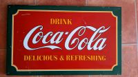 Blechschild Werbeschild Drink Coca Cola Delicious & Refreshing Bayern - Oy-Mittelberg Vorschau