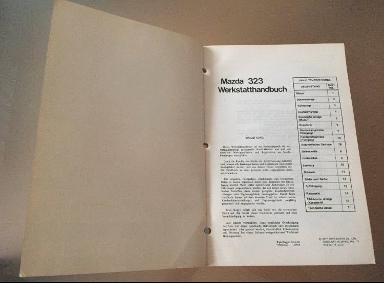 Mazda 323 Werkstatthandbuch Buch in Essen