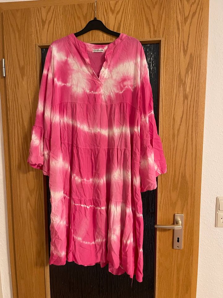 Neues Sommer Kleid pink weiß Damen Einheitsgröße in Herne