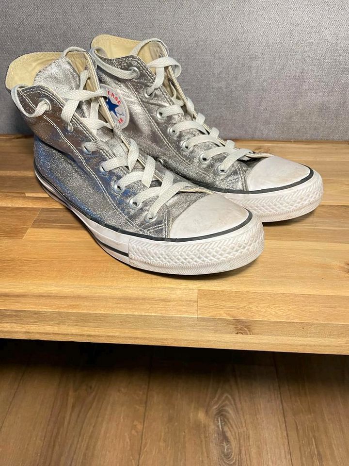 Converse Chucks Sneaker silber 37,5 in Wiesbaden