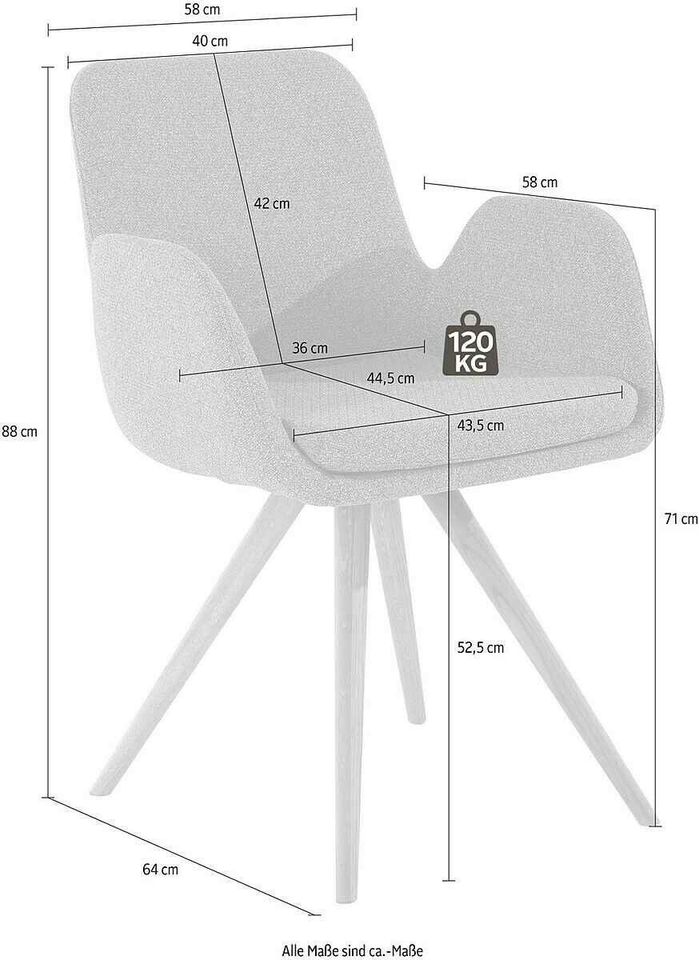 INOSIGN Armlehnstuhl Malmö 2 Stk. in Lübbecke 