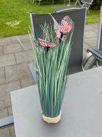 Kunstpflanze Gräser 40cm hoch + Pinke Schmetterlinge Nordrhein-Westfalen - Bottrop Vorschau