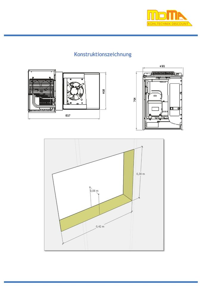 ✅ Neuware 2,60m x 2,00m x 2,20 günstige Kühlzelle mit Aggregat, Kühlraum, Kühlhaus inkl. Kühlaggregat, Huckepack -Aggregat und Bodenelement vom Discounter, 2.Wahl anstatt gebraucht in Köln