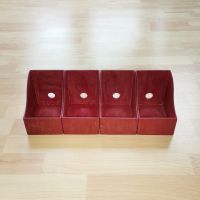 4 rote CD Halter Ständer Boxen für 10 CDs aus Holz von IKEA Baden-Württemberg - Ludwigsburg Vorschau