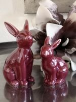 2er Set * Keramik Hase * Rot * NEU * Ostern * Deko * Osterdeko Nordrhein-Westfalen - Kamp-Lintfort Vorschau