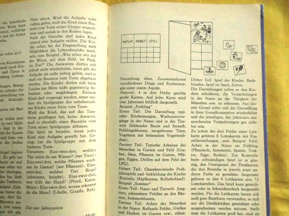 Didaktische Spiele für den Kindergarten ( DDR 1986) in Woldegk