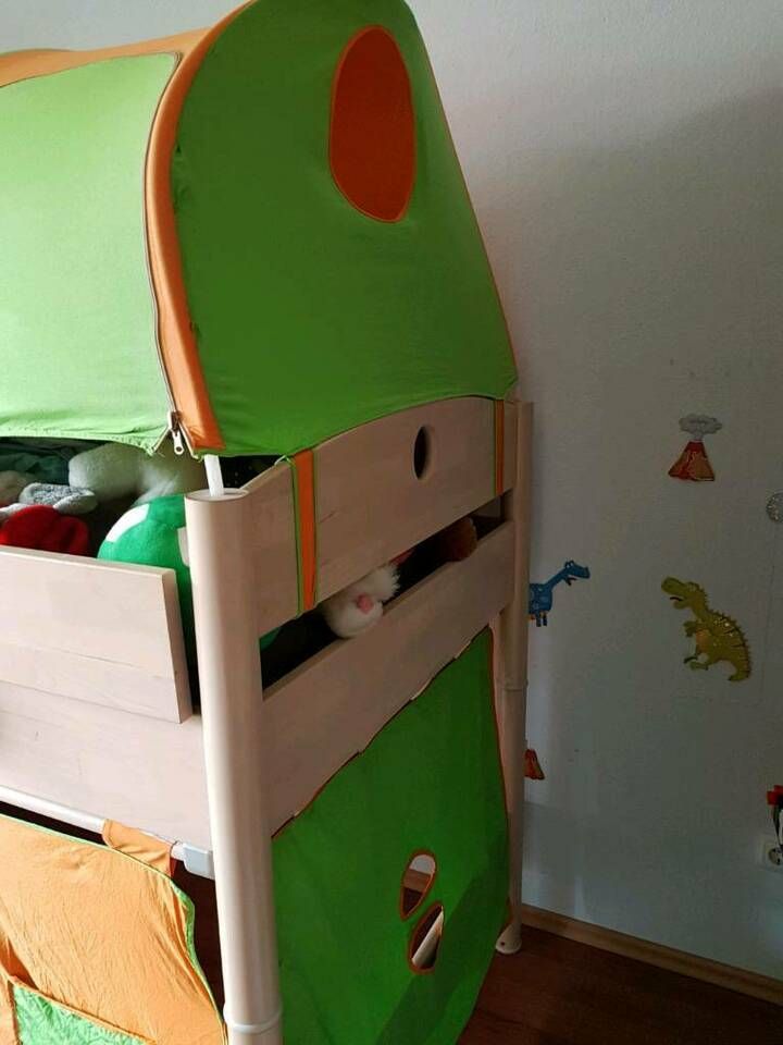 Paidi Fleximo Hochbett/Spielbett/Kinderbett mit Rutsche in Neuss