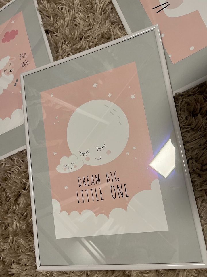 Poster Babyzimmer • Bilder • Babygirl • Dream big • 3er Set in Möhnesee