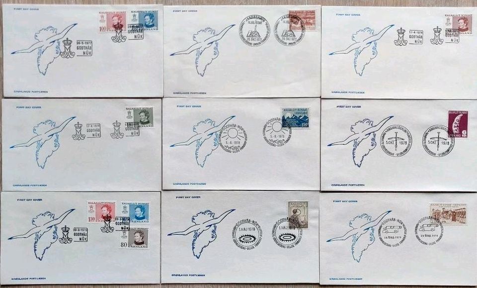Briefmarken Grönland Konvolut Sammlung Diverses in Bargteheide