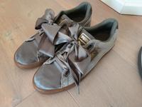 Puma Basket*Sneaker*Gr. 40*grau grün*Turnschuhe*Samt2 Bielefeld - Heepen Vorschau