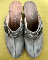 Softclox Clogs Schuhe grau Leder wie neu Niedersachsen - Bad Zwischenahn Vorschau