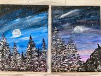 Bild Acryl Handmade: Winternacht im Wald Sachsen-Anhalt - Kabelsketal Vorschau