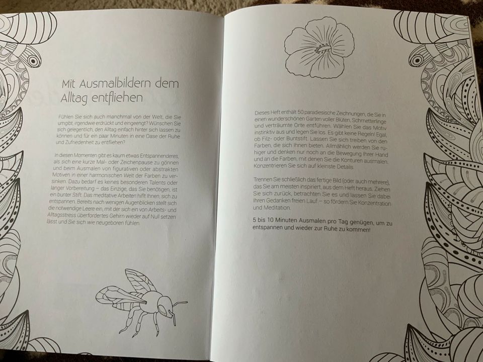 Malbuch für Erwachsene „Garten Eden“ in Peine