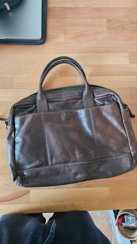 Herren Laptoptasche Leder braun in München