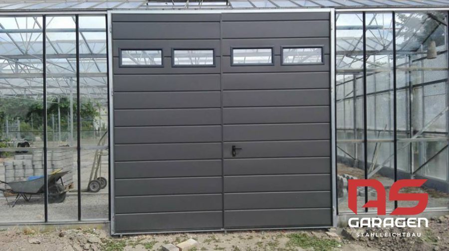 Hoftor container Garagentor haustür trapezblech rolltor schwingtor pflug Schiebetür sektionaltor hallentor gartentor gartentür  doppelflügeltor tor carport hundebox in Falkenberg/Elster