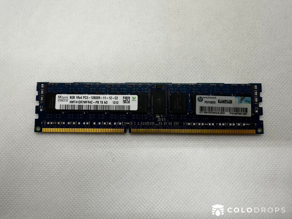 8GB DDR3 1600Mhz (1Rx4 PC3-12800R-11-12-C2) SERVER RAM in Kempen