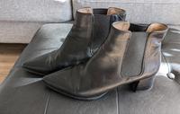 Damen Stiefel, Stiefeletten, Größe 40, Leder, schwarz Sachsen - Markkleeberg Vorschau