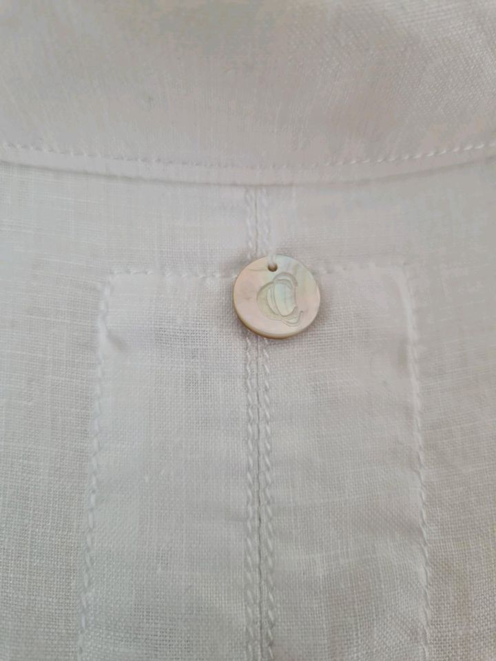 Leinenbluse weiß Größe 46 Pure Linen in Bretzfeld