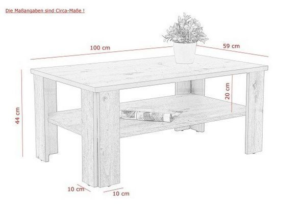 Wohnzimmer Tisch »Enzo« Betonoptik 100 cm Couchtisch UVP 89,- NEU in Kassel